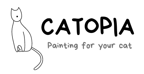 Company logo image, Catopia, Painting for your cat